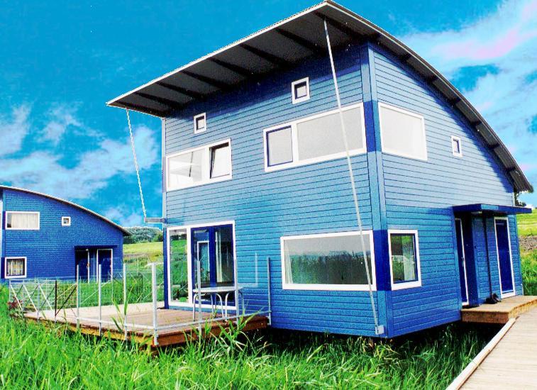 6 Pers. Waterfront Home Seeblick, Equipped Stilt House On The Water Anjum Bagian luar foto
